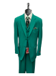 Zacchi Men's 3 Piece Poplin Outlet Suit - Solid Color Side Vents