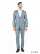 Grey 2 Piece Suits for Men Sharkskin Suit