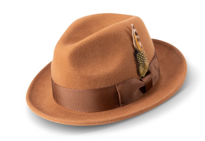 Montique Men's Style Wool Hat - Classic Fedora