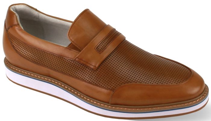 Giovanni Men's Leather Slip On Shoe - Two Tone