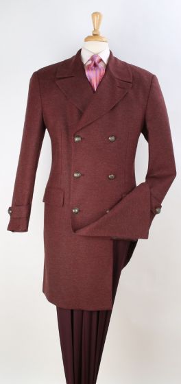 Apollo King Men's 3/4 Length Top Coat - Notch Lapel