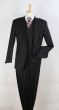 Apollo King Men's Outlet 3pc 100% Wool Suit - Slanted Fashion Vest