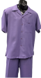 Purple Leisure Suit Clothing Suit for Men