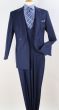 Apollo King Men's 3pc 100% Worsted Wool Outlet Suit - Double Breasted