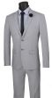 CCO Men's 2 Piece Wool Feel Ultra Slim Outlet Suit - Classic Business