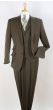 Apollo King Men's Outlet 3pc 100% Wool Suit - Fashion Peak Lapel