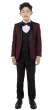 Burgundy Boys Suit Set Dress Boy