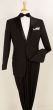 Royal Diamond Outlet Men's 2pc Wool Feel Tuxedo - Pleated Pants