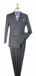 Apollo King Men's Outlet 3 Piece 100% Wool Suit - Contemporary Design