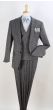 Apollo King Men's Outlet 3pc 100% Wool Fashion Suit - Modern Business