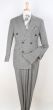 Apollo King Men's 3 Piece 100% Wool Suit - Designer Fashion