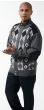 Silversilk Men's Sweater - Diamond Stripe