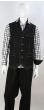 Royal Diamond Men's Outlet 2 Piece Denim Walking Suit - Vest Set