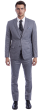 CCO Men's Outlet 3 Piece Skinny Fit Suit - Notch Lapel