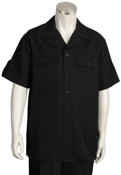 Canto Men's Outlet 2 Piece Short Sleeve Walking Suit - Chest Pockets