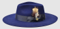 Bruno Capelo Men's 100% Australian Wool Fedora Hat - Wide Flat Brim