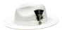 Bruno Capelo Men's Fedora Style Straw Hat - Flat Brim Hat