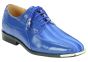 CCO Men's Striped Satin Dress Shoes - Stylish Silver Tip