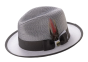 Grey Hat Fedora Hat Snap Brim Hats Straw Hats