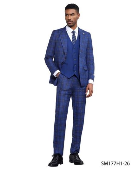Stacy Adams Suit Hybrid Fit Suit Power Charcoal main image 0