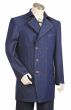 Canto Men's Outlet 3 Piece Double Breasted Denim Suit - Fancy Buttons