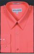 Coral Button Down Shirts for Men Slim Fit