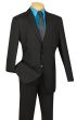 CCO Men's 2 Piece Poplin Outlet Suit - 2 Button Jacket