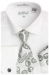 Karl Knox Men's French Cuff Shirt Set - Paisley Tie