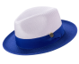 Montique Men's Fedora Style Straw Hat - Two Tone