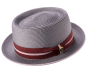Grey Pork Pie Hat Men's Straw Hats