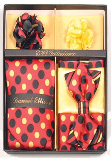 Daniel Ellissa Men's Neck Tie/Bow Tie Set - Multiple Colors