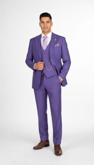 CCO Men's Outlet 3 Piece Executive Suit - Wide Peak Lapel