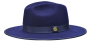 Bruno Capelo Men's Australian Wool Fedora Hat - 3 Inch Wide Brim