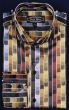 Gold Button Down Shirts Spread Collar