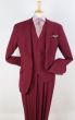 Apollo King Men's 3pc 100% Wool Fashion Suit - Stylish Peak Lapel