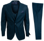 Stacy Adams Men's 3 Piece Executive Slim Suit - Glen Check