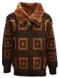 Silversilk Men's Sweater - Concentric Squares