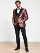 Red Tux Tuxedo Peak Lapel