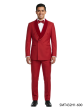 Red Tux Mens Double Breasted Tuxedo Velvet Shawl Lapel