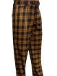 Statement Men's Outlet 100% Wool Pant - Wide Leg Plaid Slacks