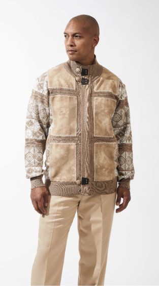 Silversilk Men's Sweater - Suede Patches