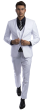 Sean Alexander Men's 3 Piece Skinny Fit Suit - Notch Lapel