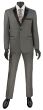 Vinci Men's 2 Piece Wool Feel Slim Fit Tuxedo - Flat Front Pant