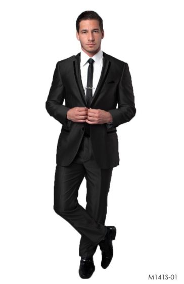 Tazio Men's Sky Blue Slim-Fit Linen Blazer: Summer Style. main image 0