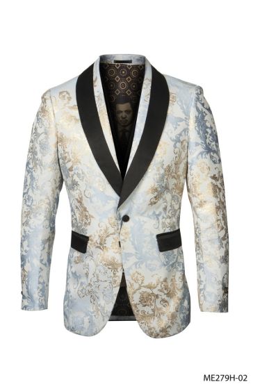 Empire Men's Outlet Luxurious Sport Coat - Silver Accents