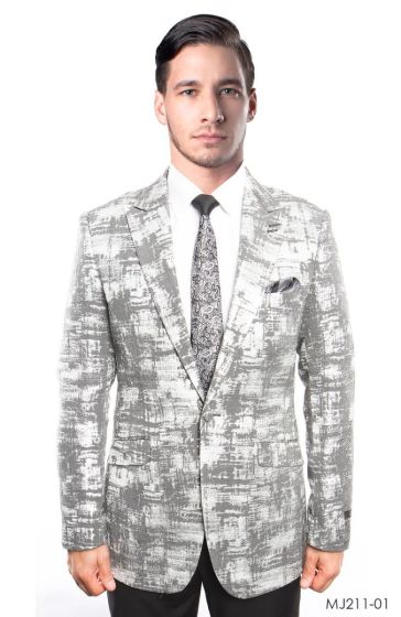 Tazio Men's Classic Fashion Sport Coat - Gradient Tie Dye