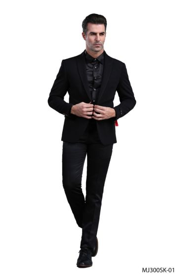 Tazio Men's Business Skinny Fit Sport Coat - Bold Color