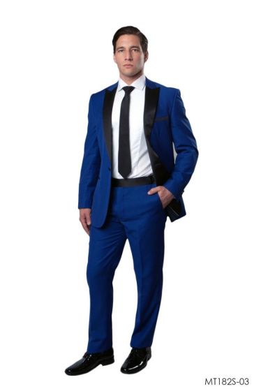 CCO Men's Outlet 2pc Slim Fit Tuxedo - Dark Accents