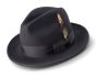 Montique Men's Fashion Wool Fedora Hat - Wide Brim