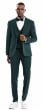 Tazio Men's 3 Piece Skinny Fit Suit - Sleek Pinstripe